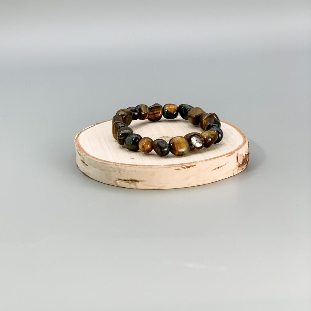 Tiger's Eye Chakra Bracelet Tumbled Polished Stone - Picture 5 of 6